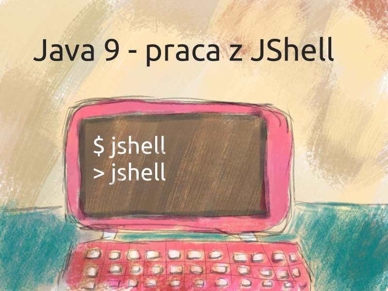 Ilustracja - monitor z jshell